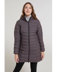 Mountain Warehouse - 'Furnace' Long Down Padded Jacket Water Resistant Hooded Puffer Coat Polyamide - Lyst
