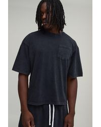 BoohooMAN - Tall Essential Washed Oversized Boxy Front Pocket T-Shirt - Lyst
