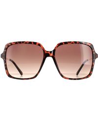 Guess - Square Dark Havana Gradient Gf6131 - Lyst