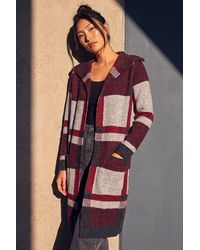 Roman - Check Longline Cardigan - Lyst
