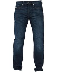 DIESEL - Buster-X Tapered Fit Dark Jeans Cotton - Lyst