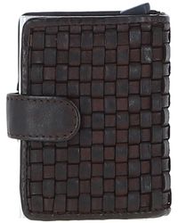 Ashwood Leather - 'La Perfetto' Metal & Woven Card Wallet Case - Lyst