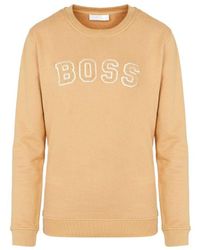 BOSS - Womenss Hugo Esety Crew Neck Sweatshirt - Lyst
