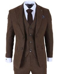 TruClothing - Pinstripe 3 Piece Slim Fit Formal Dinner Suit Wool - Lyst