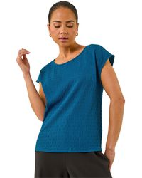 Roman - Petite Textured Stretch Top - Lyst
