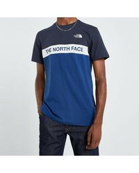 The North Face - Woven Colour Block T Shirt - Lyst