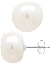 Ateliers Saint Germain - Earrings Of 925 And Real Cultured Freshwater Pearls Baroque 12-13 Mm - Lyst