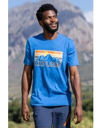 Mountain Warehouse - 'Explore' Graphic T-Shirt Sun Protection Breathable Everyday Tee Cotton - Lyst