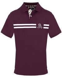 Aquascutum - Collared Neck Short Sleeve Polo Shirt - Lyst