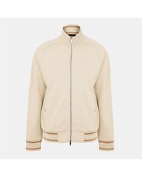 BOSS - Regular Fit Raglan Sleeve Funnel Neck Sweatshirt - Lyst