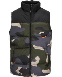Jack & Jones - Zip Up Quilted Gilet - Lyst