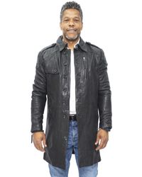 Infinity Leather - Lederen Trenchcoat-Hamburg - Lyst