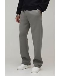 BoohooMAN - Tall Relaxed Fit Bonded Scuba Joggers - Lyst