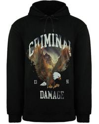 Criminal Damage - Eagle Hoodie Cotton - Lyst