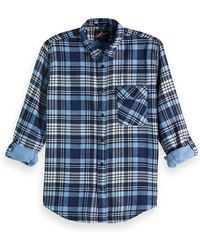 Scotch & Soda - Long Sleeve Checkered Shirt 145422 0218 Cotton - Lyst