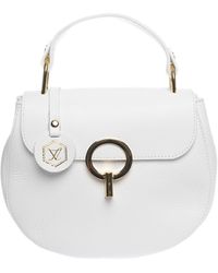 Luisa Vannini - Wit Rundleer Tas - Lyst