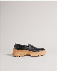 Ted Baker - Breyell Leather Chunky Sole Loafer - Lyst