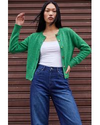 D.u.s.k - Flower Button Knit Cardigan - Lyst
