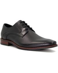 Dune - Stoney Burnished-Toe Derby Shoes - Lyst