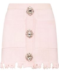 Philipp Plein - Gebreide Korte Rok Monogram - Lyst