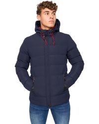 Crosshatch - Kampleys Embossed Padded Jacket - Lyst