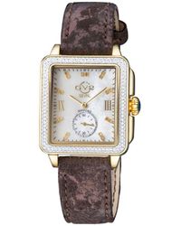 Gv2 - 9256 Bari Swiss Quartz Diamond Watch Leather - Lyst