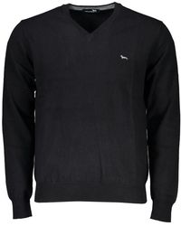 Harmont & Blaine - V-Hals Gebreide Trui Casual Stijl - Lyst