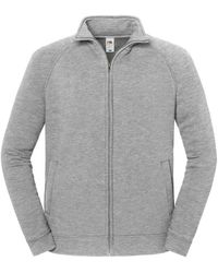 Fruit Of The Loom - Adult Iconic Premium Sweat Jacket (Athletic Heather) - Lyst