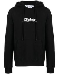 Off-White c/o Virgil Abloh - Chunky Logo Slim Fit Hoodie Cotton - Lyst