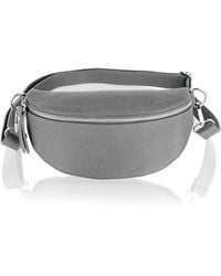 Woodland Leathers - Leather 9.0" Waist Bag With Detachable Adjustable Strap - Lyst