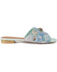 Kurt Geiger - Chelsea Woven Flat Sdl Sandals - Lyst