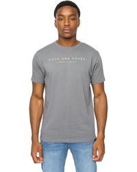 Duck and Cover - Crytons Heavyweight T-Shirt (Petrol) - Lyst