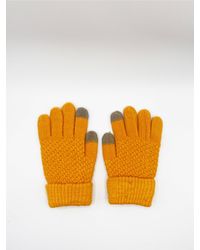 SVNX - Textured Touchscreen Knitted Gloves - Lyst