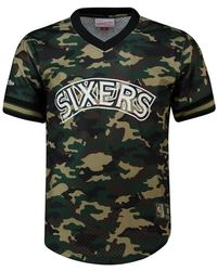 Mitchell & Ness - Nba Philadelphia 76Ers Camo Mesh T-Shirt - Lyst
