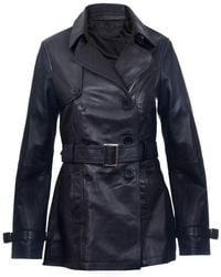 Infinity Leather - Mid Length Trench Coat -Oakham - Lyst