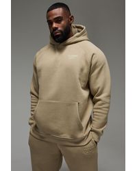 BoohooMAN - Man Active Training Dept Embossed Oversized Hoodie - Lyst