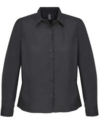 Sol's - Ladies Bailey Poplin Long-Sleeved Shirt - Lyst