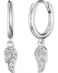 Engelsrufer - Ere-Flywing1-Zi-Cr Ladies Flying Wings Earrings Sterling - Lyst