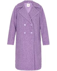 myMo - Mantel Damen Lavendel - Lyst