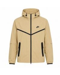 Nike - Tech Woven Full-Zip Khaki Jacket - Lyst