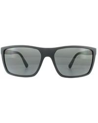 Polo Ralph Lauren - Rectangle Matt Dark Sunglasses - Lyst