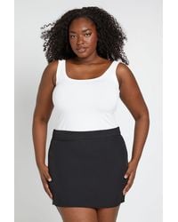 Boohoo - Plus Tailored Mini Skirt - Lyst