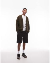 TOPMAN - Washed Cotton Chino Shorts - Lyst