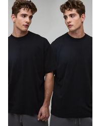 BoohooMAN - 2 Pack Basic Oversized Crew Neck T-Shirt - Lyst