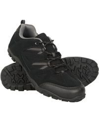 Mountain Warehouse - Walking Shoes Suede Mesh Upper Rubber Outsole Everyday Footwear Synthetic Leather - Lyst