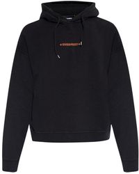 DSquared² - Cipro Fit Small Logo Hoodie Cotton - Lyst