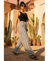 D.u.s.k - Floral Print Wide Leg Trousers - Lyst