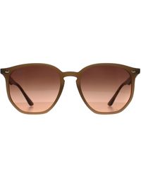 Ray-Ban - Round Polished Turtledove Gradient Rb4306 - Lyst