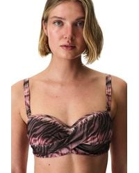Penti - Cesira Beauty Form Zebra Pattern Shimmer Bikini Top - Lyst