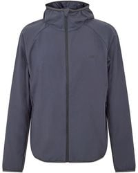 BOSS - Commuter Solid Patterned Hooded Windbreaker With Zipped Pocket - Lyst